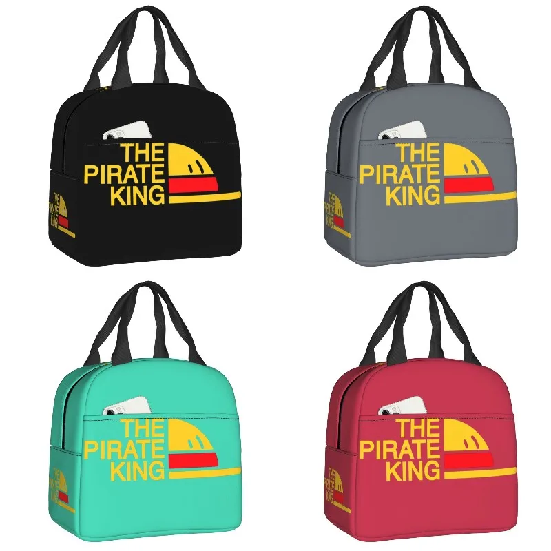

Luffy The Pirate King Insulated Lunch Bag for Women Leakproof Anime Manga Thermal Cooler Lunch Box Office Work School