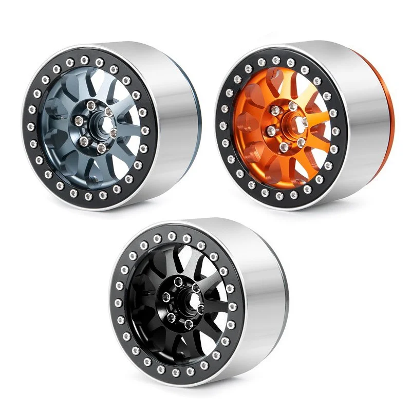 Обод колеса из алюминиевого сплава 1,9 для радиоуправляемого гусеничного автомобиля Axial SCX10 1/10 AXI03007 TRX4 Redcat Gen8, 1 шт.