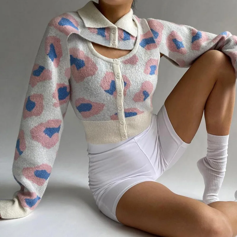

Fall Knit Sweater Women's Long-sleeve Pullover Fashion 2022 Casual Vintage Pullover Top