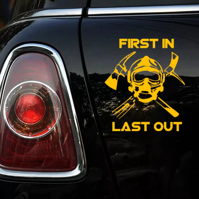 

CK3197#15*17,3см наклейки на авто пожарный первым в последнем из водонепроницаемые наклейки на машину наклейка для авто автонаклейка стикер этикеты винила наклейки стайлинга автомобилей