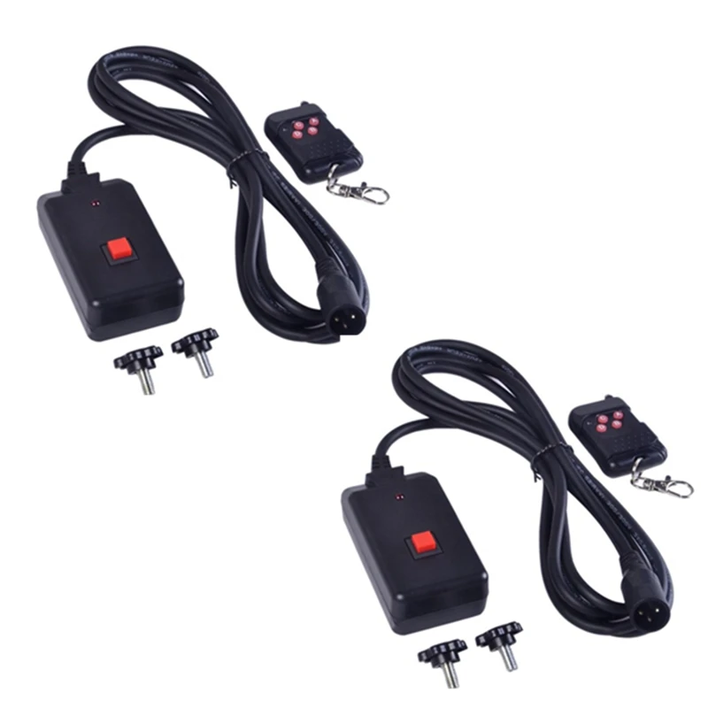

2 Piece 90-240VAC 2 In 1 Wireless Remote Control 3 Pins XLR For Smoke Machine Party DJ Stage Lighting Effect Atmosphere Durable
