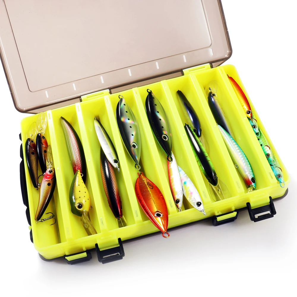 Extra Large Fishing Tackle Boxes Double Layer Bait Container Portable Lure Storage Multi Compartments Gear Tool Box Plastic Case enlarge
