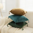 Бархатный Чехол для подушки 40*40 см, чехол для подушки, однотонный чехол для подушки, декоративный чехол для дивана, декоративные подушки для комнаты, оптовая продажа