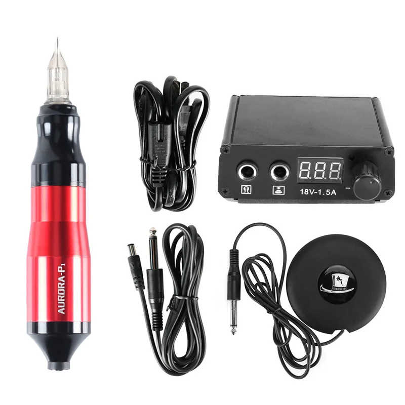 

Профессиональная вращающаяся тату-ручка, мини-набор для татуировки, набор педалей, аксессуары, горячая распродажа