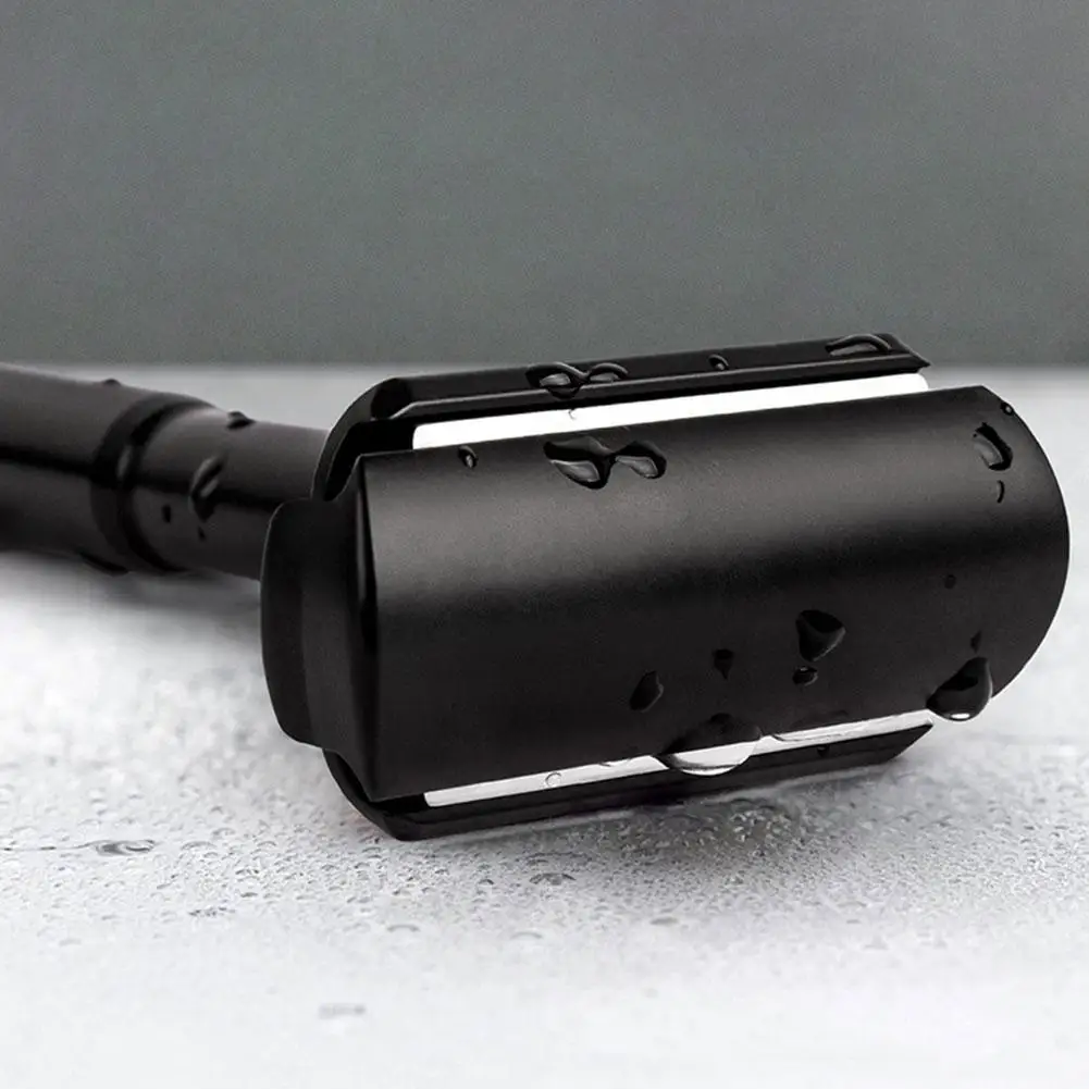 Black Adjustable Safety Razor Can Design Name On It Classic Stand Men Shaving 5 Gift Blades Beard Care |