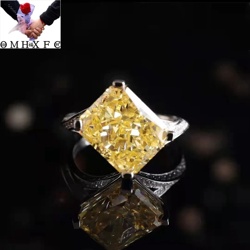 

Wholesale RR2069 European Fashion Hot Woman Girl Bride Party Birthday Wedding Gift Square AAA Zircon 18KT White Gold Ring