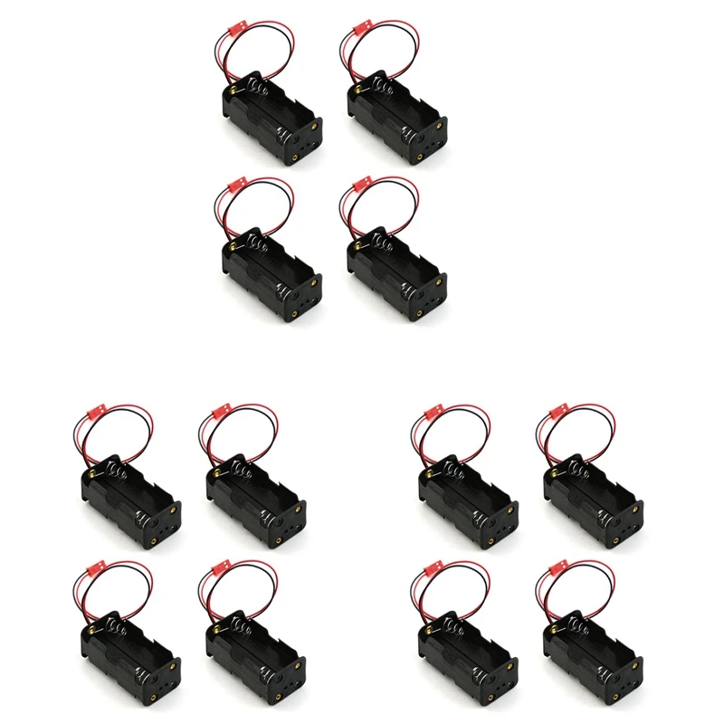 12 упаковок 6 В 4XAA батарейный контейнер чехол-держатель коробка JST Plug Receiver для HSP
