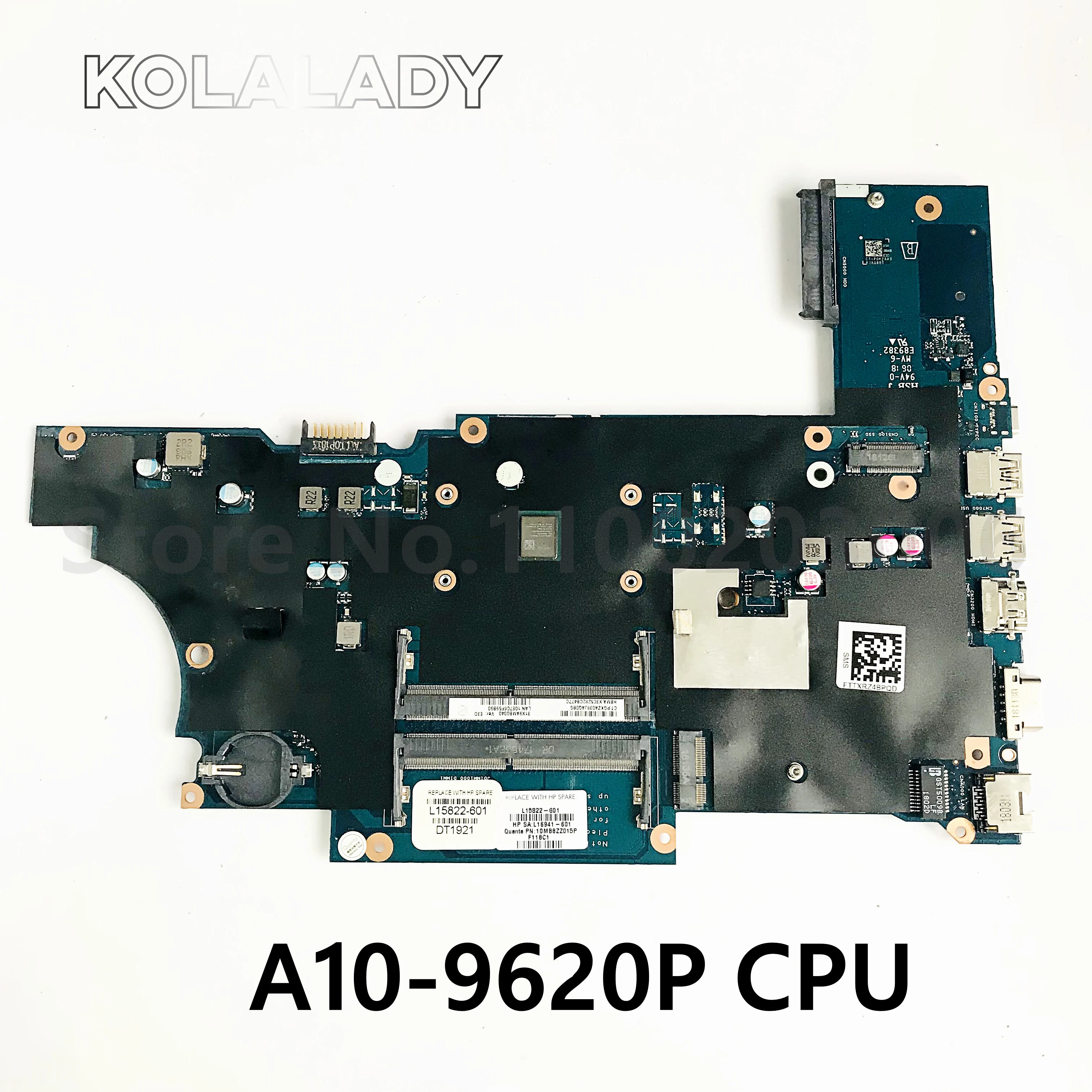 Материнская плата DAX9AAMB6E0 для HP ProBook 455 G5 материнская ноутбука с AMD A10-9620P ЦП DDR4 L15821-601