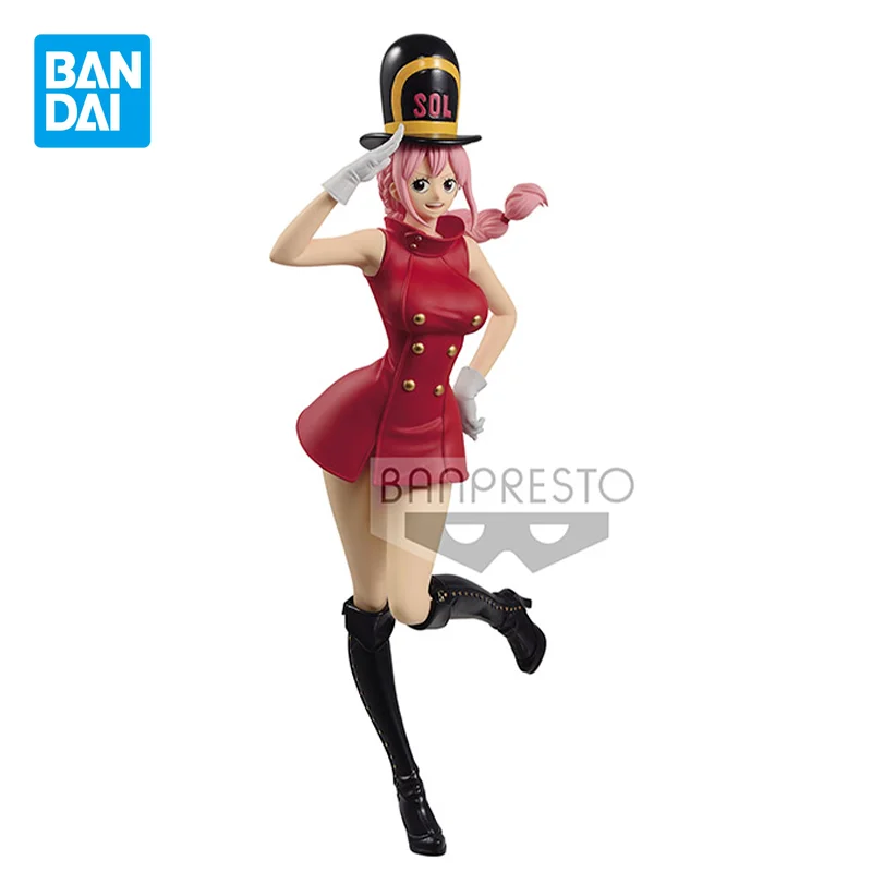 

Bandai Original ONE PIECE Anime Figure Rebecca Sweet Style Pirates Action Figure Toys for Boys Girls Kids Gift Collectible Model