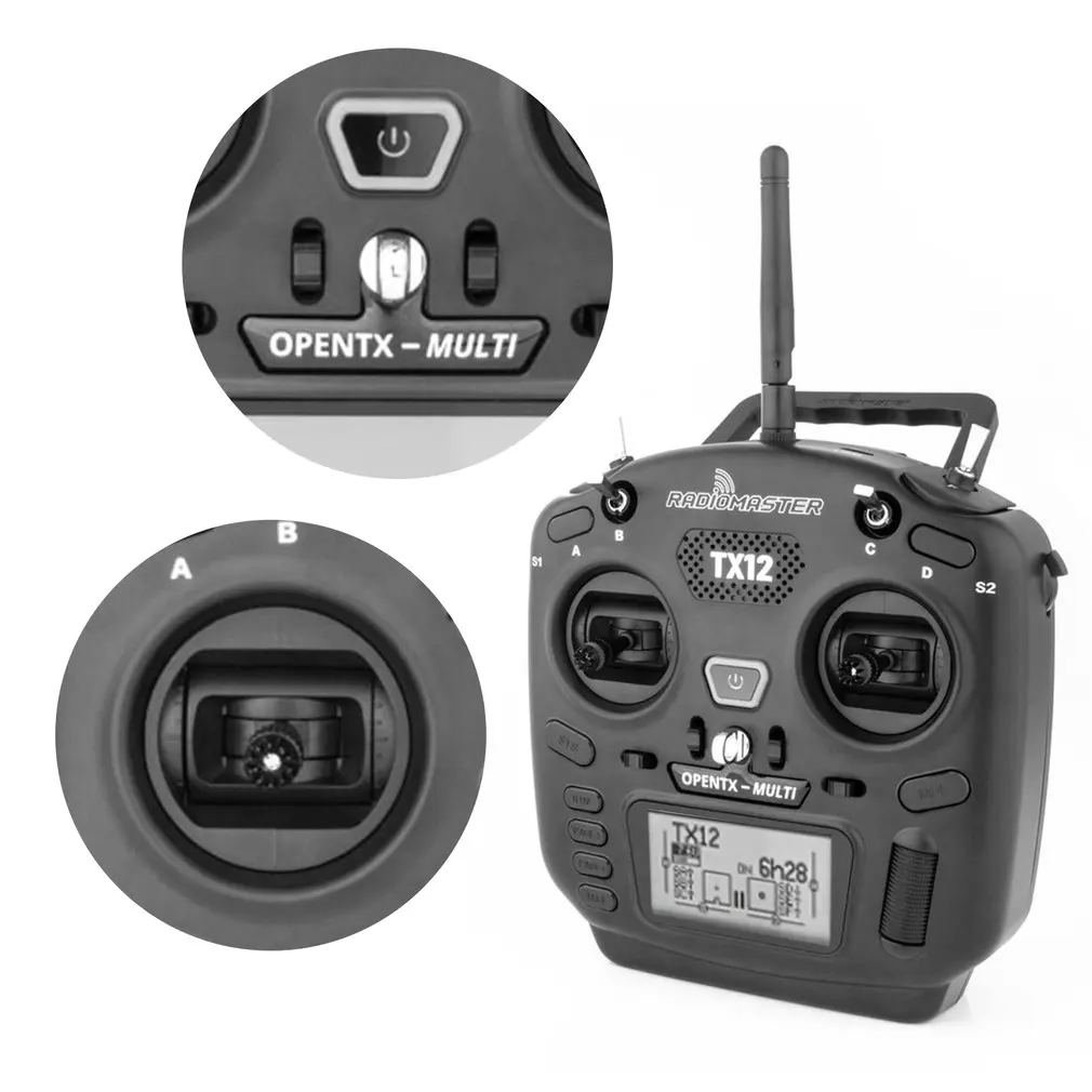 

Мультимодульный совместимый цифровой радиопередатчик Radiomaster TX12 16CH OpenTX с R168 TBS CROSSFIRE MICRO TX V2