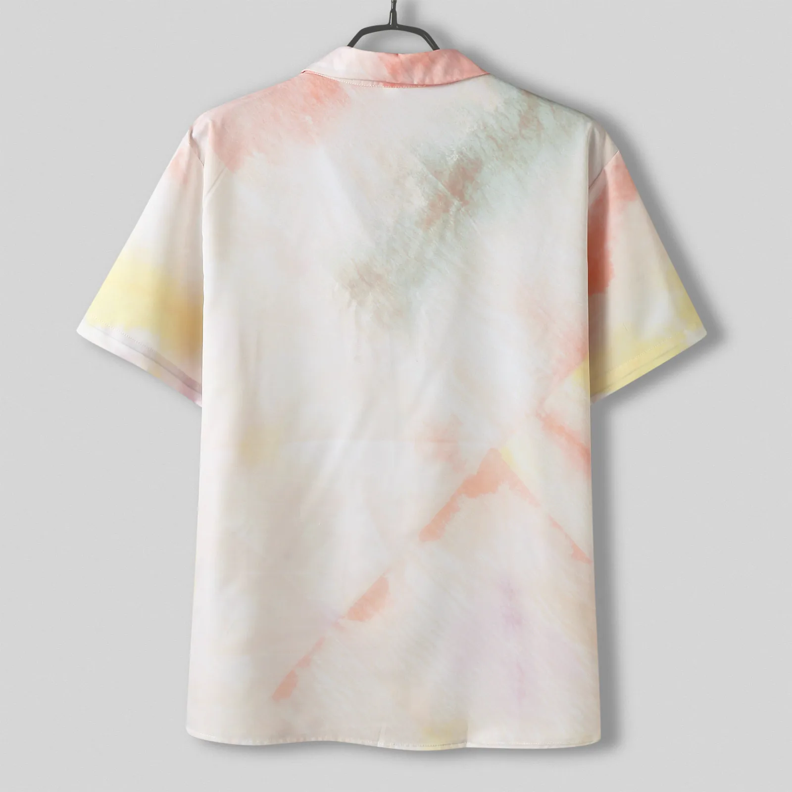 Men Short Sleeve Spring Summer Casual Printed Shirts Fashion Top Blouse Shirts Mens Heavy Cotton T Shirts images - 6