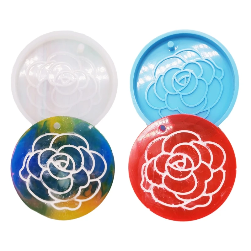 

Keychain Pendant Silicone Mold Crystal Epoxy Resin Casting Mould for DIY Crafts