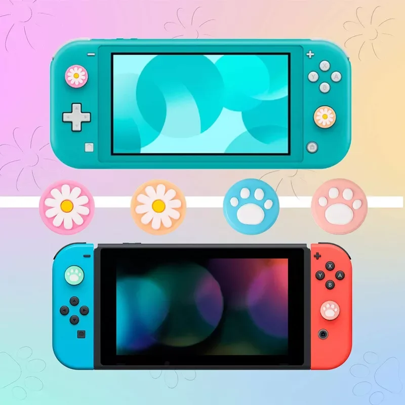 

2pcs Controller Thumb Silicone Stick Grip Cap Cover For Switch NX NS Joy-Con Controller Joystick Cover Switch Accessory