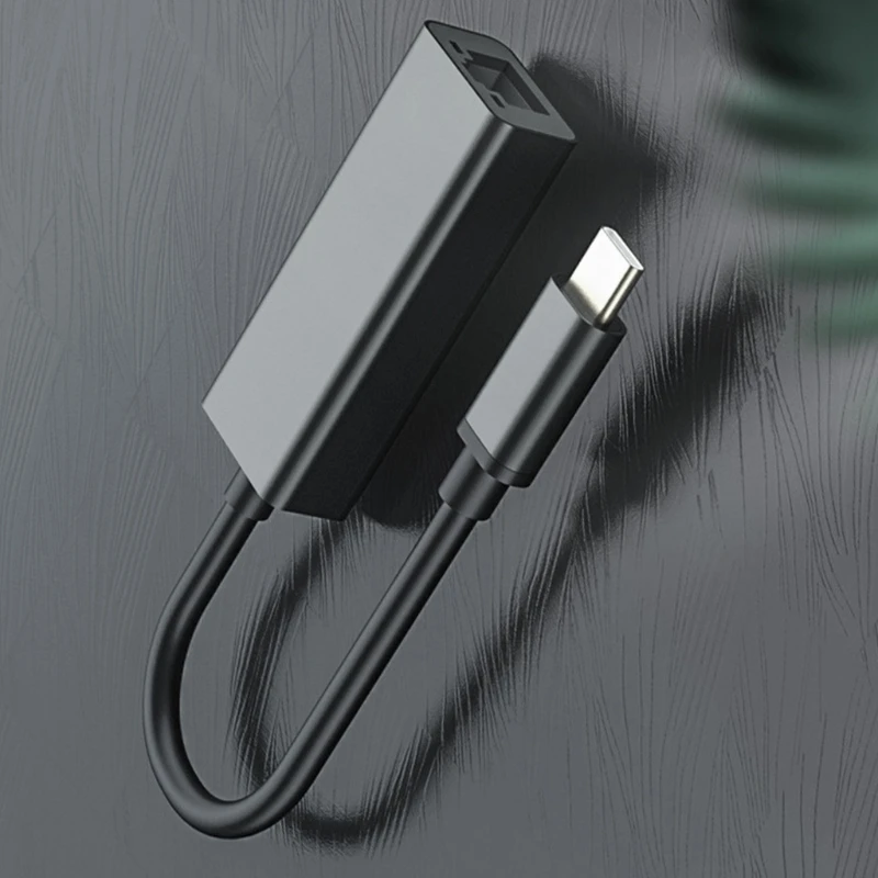 

Адаптер Fast Ethernet Type C to RJ45 Port для MacBook Pro для Huawei P 30 с индикатором