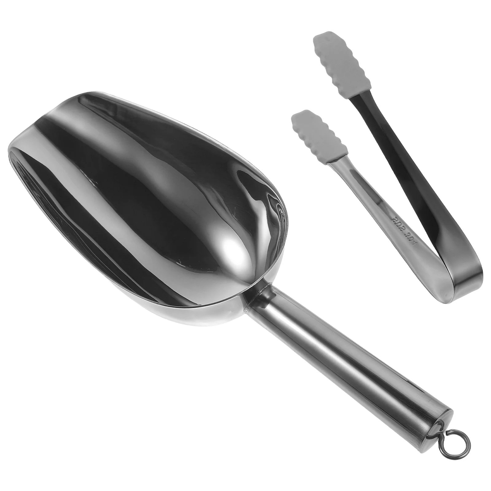 

Stainless Steel Spoons Scoop Tool Ice Kitchen Supply Serving Food Tong Cube Bars