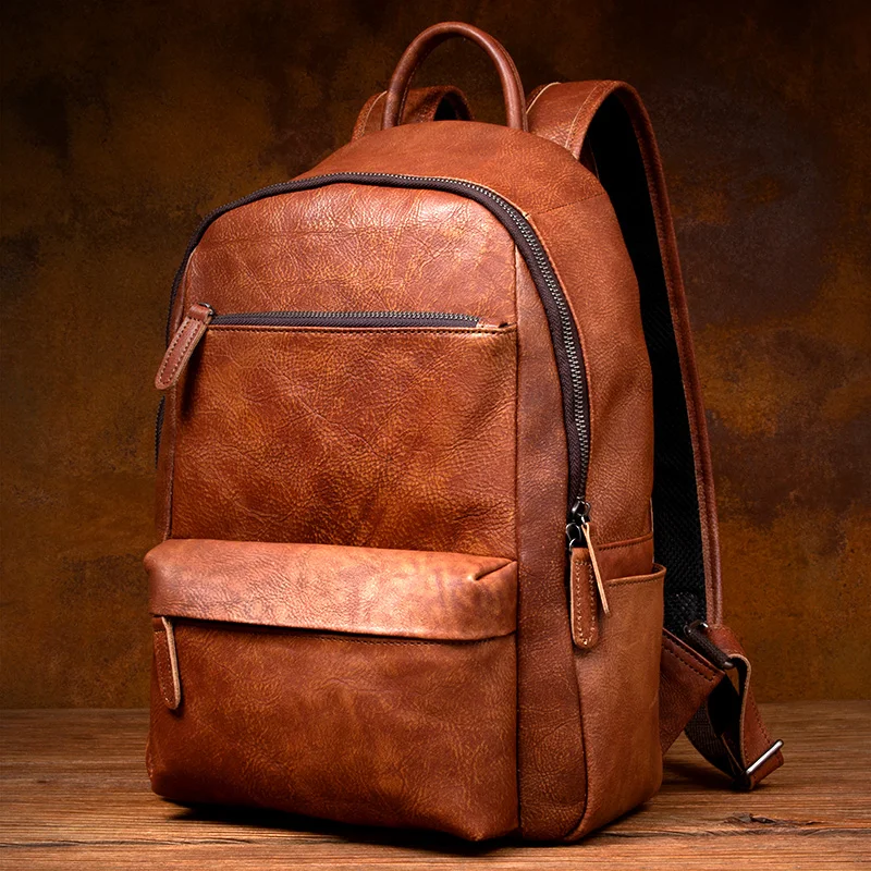 Роскошный дизайнерский винтажный дорожный рюкзак 2022 мягкий ручной работы из