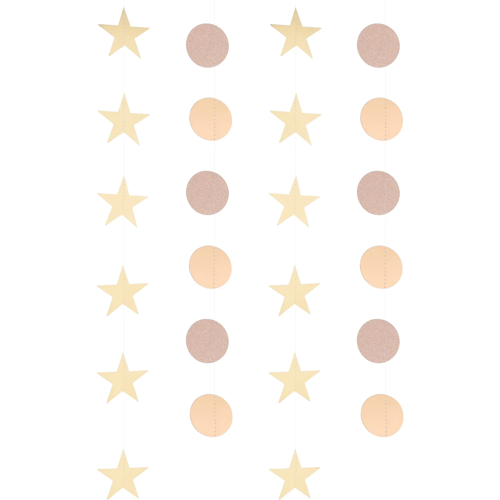 

Star Garland Hanging Banner Bunting Bridal Shower Decor Birthday Ornament Party Wedding