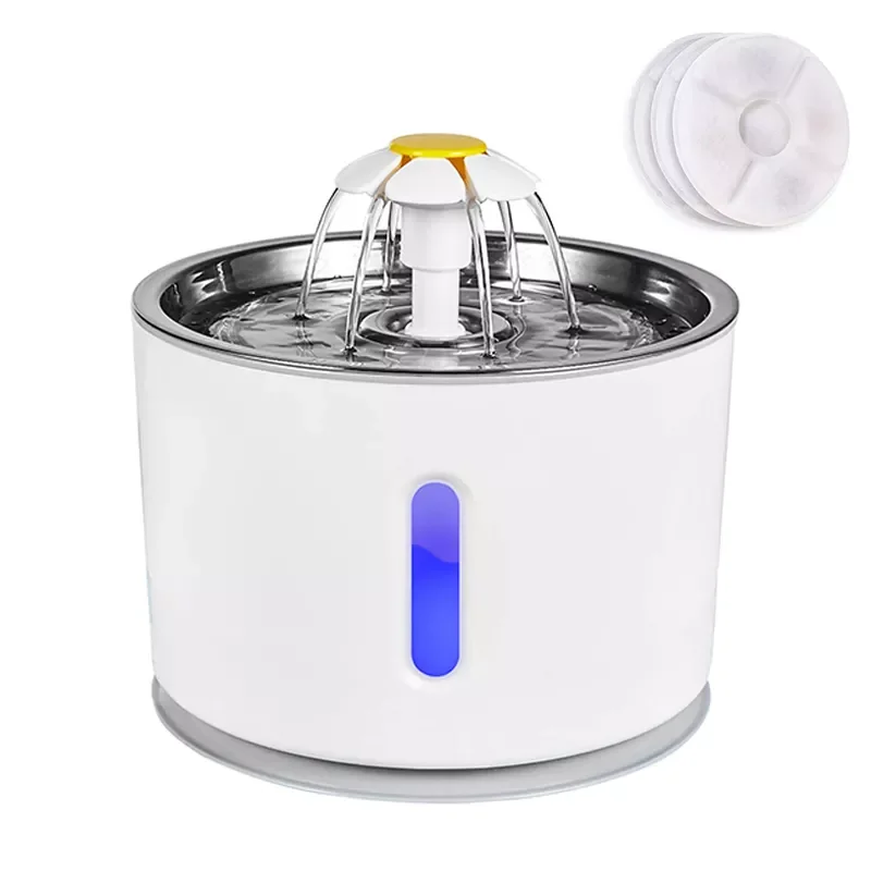 

Cat Dog Water Fountain Drink Bowl Active Carbon Filter Automatic Pet Drinking Feeder Electric Cats Drinker Dispenser USB Powered