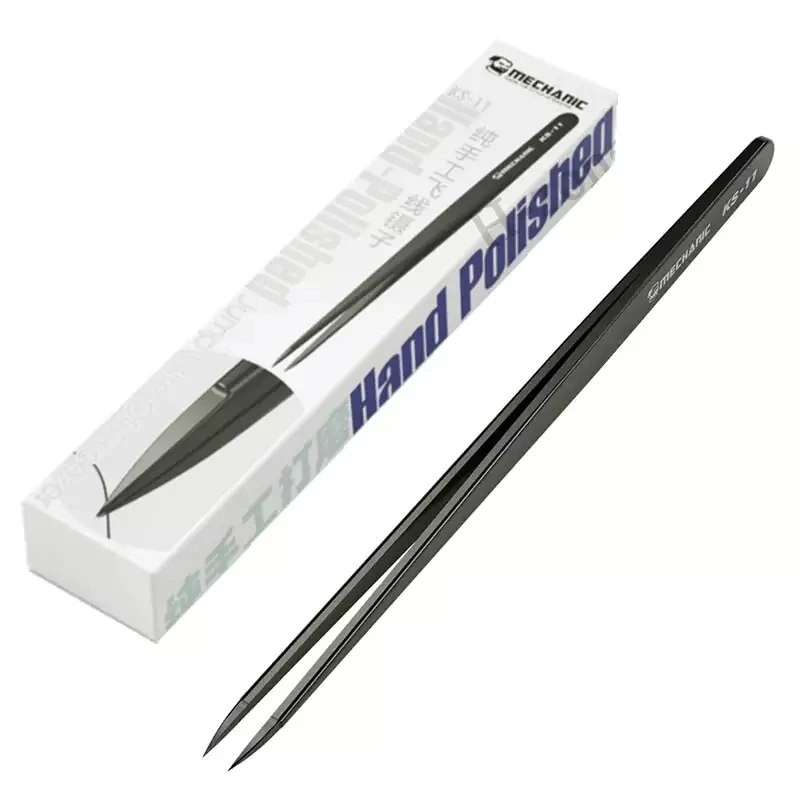MECHANIC KS-11 ручная полированная перемычка немагнитный пинцет 0 008 мм наконечник