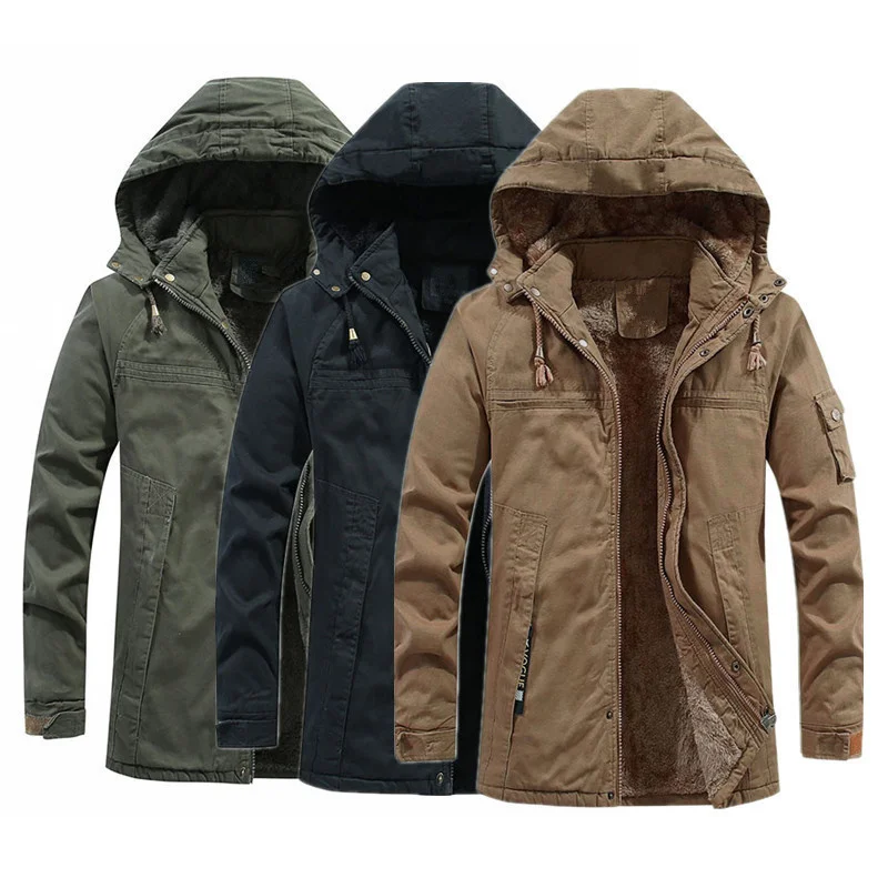 

Dinboa-inverno Jaqueta De l Grossa Algodo Quente Casaco Com Capuz Pode Ser Desmontado Bluso Parkas Outwear Alta Qualidade