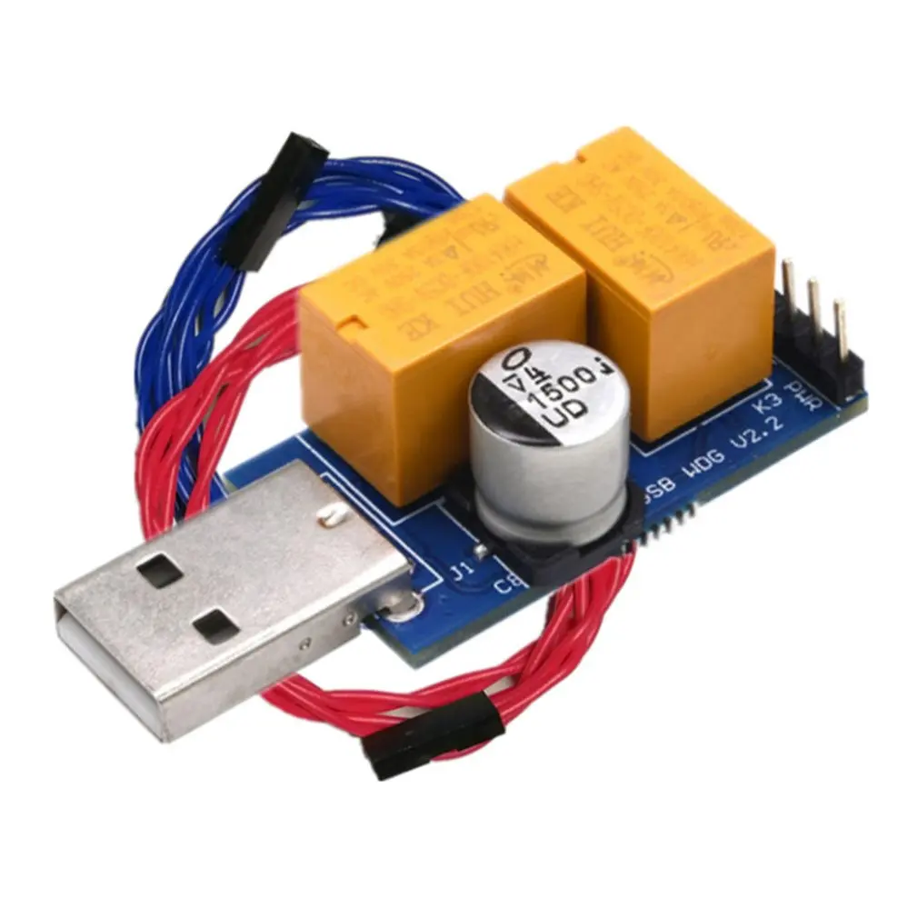 

Двойное реле сервера USB Watchdog, компьютерная поломка, синяя карта, автоматический перезапуск игры, отслеживание, двойное реле, новинка