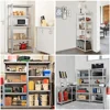 Smile Mart 5-Shelf Boltless & Adjustable Steel Storage Shelf Unit, Blue, Holds Up To 386 Lb Per Shelf L 35.5 X W 16 X H 71’’ 6