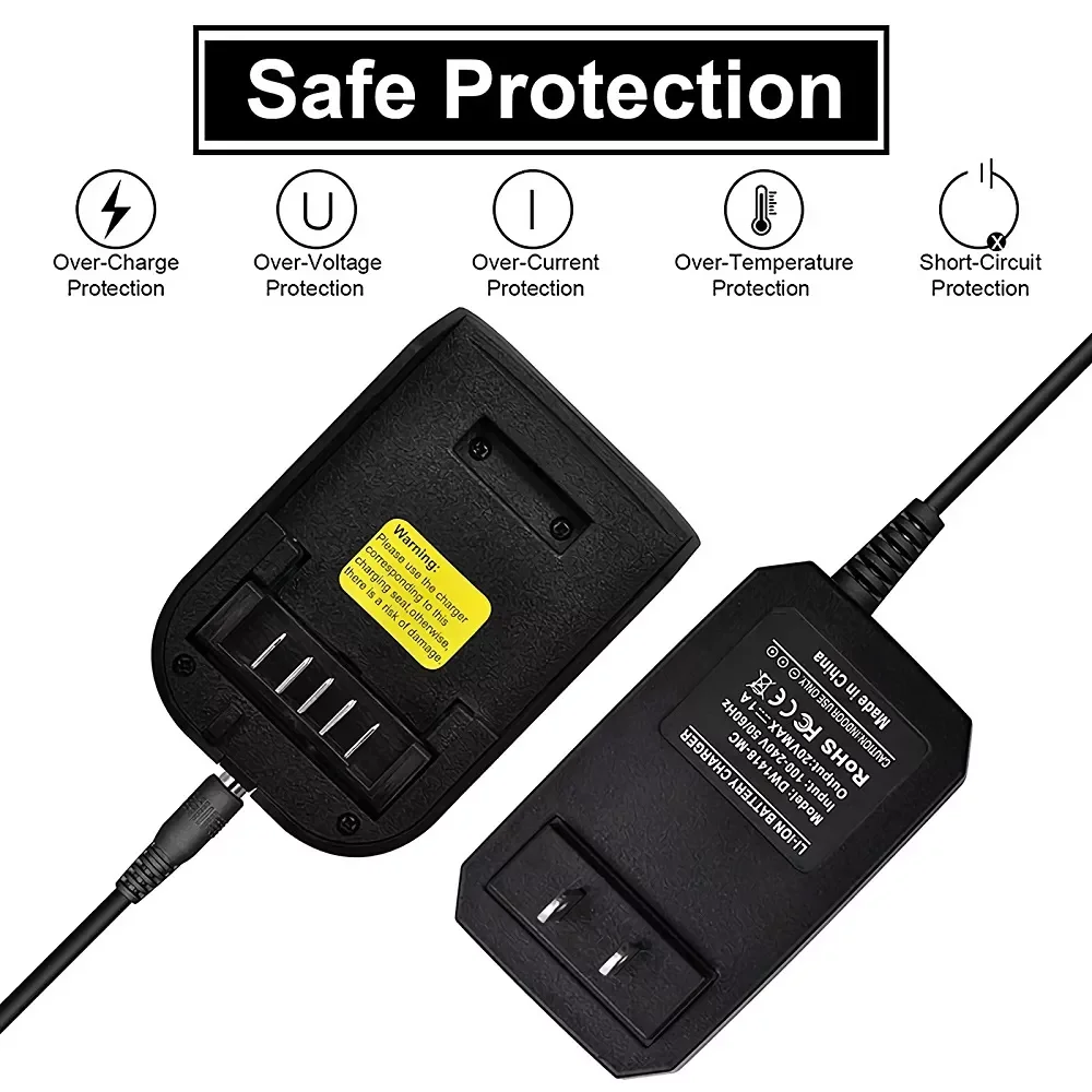 

NEW2023 2022 Li-ion Battery Charger Replace For Dewalt 14.4V 20V Slide Style Lithium For Model DCB118 DCB107 DCB115 DCB112 DCB14