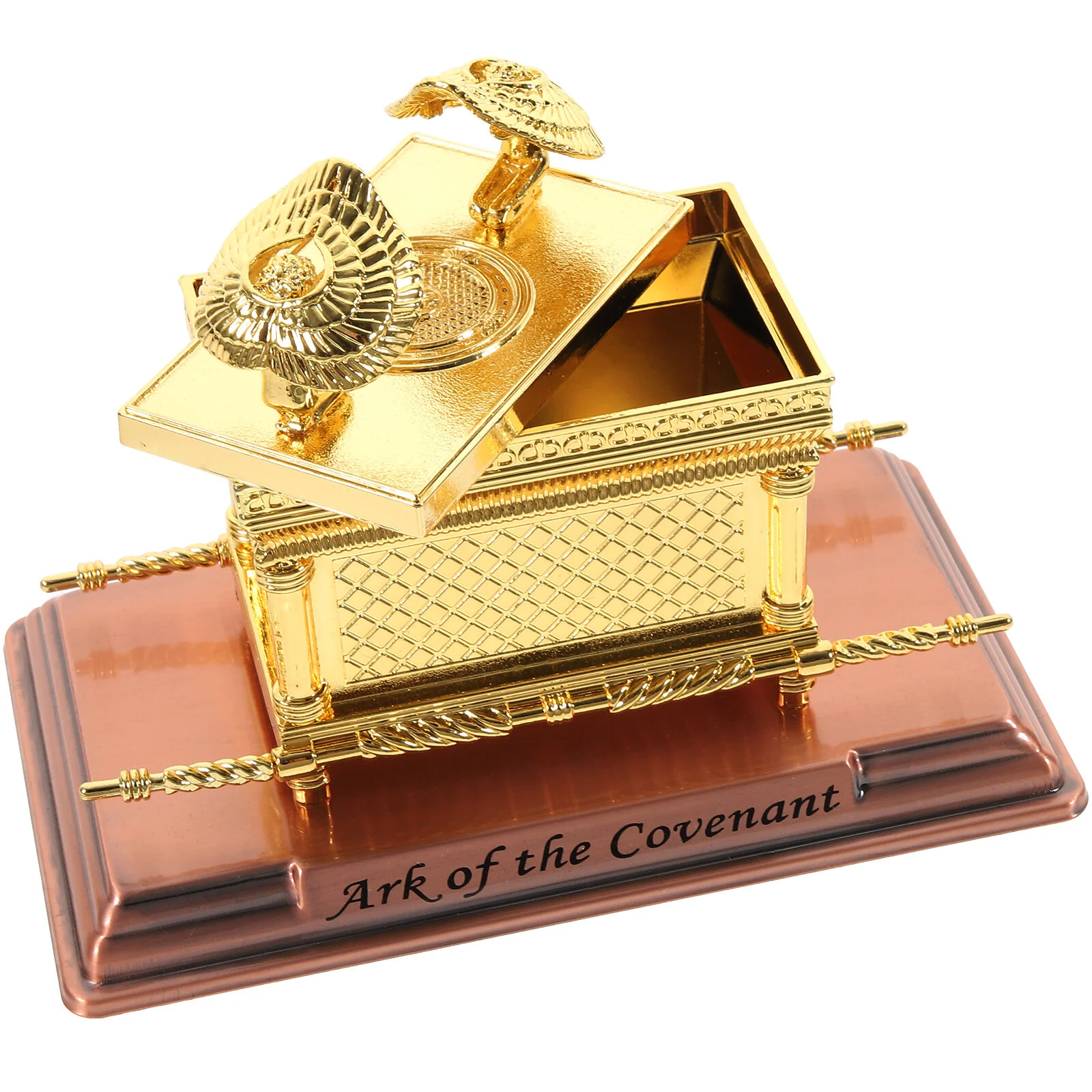 

Desktop Cabinet Religious Ornaments Mini Decor Gold Ark Faith Alloy Religion Craft Model Gift