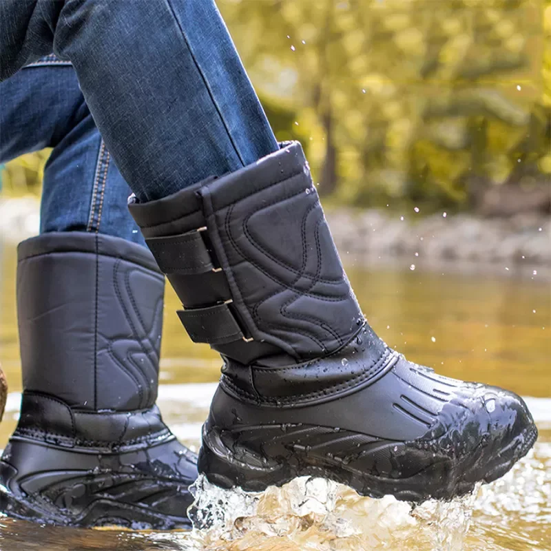 

Winter Men Snow Boots Camouflage Platform Boots Men Rain Shoes Super Warm Non-slip Waterproof Mens Winter Boots For -40 Degrees