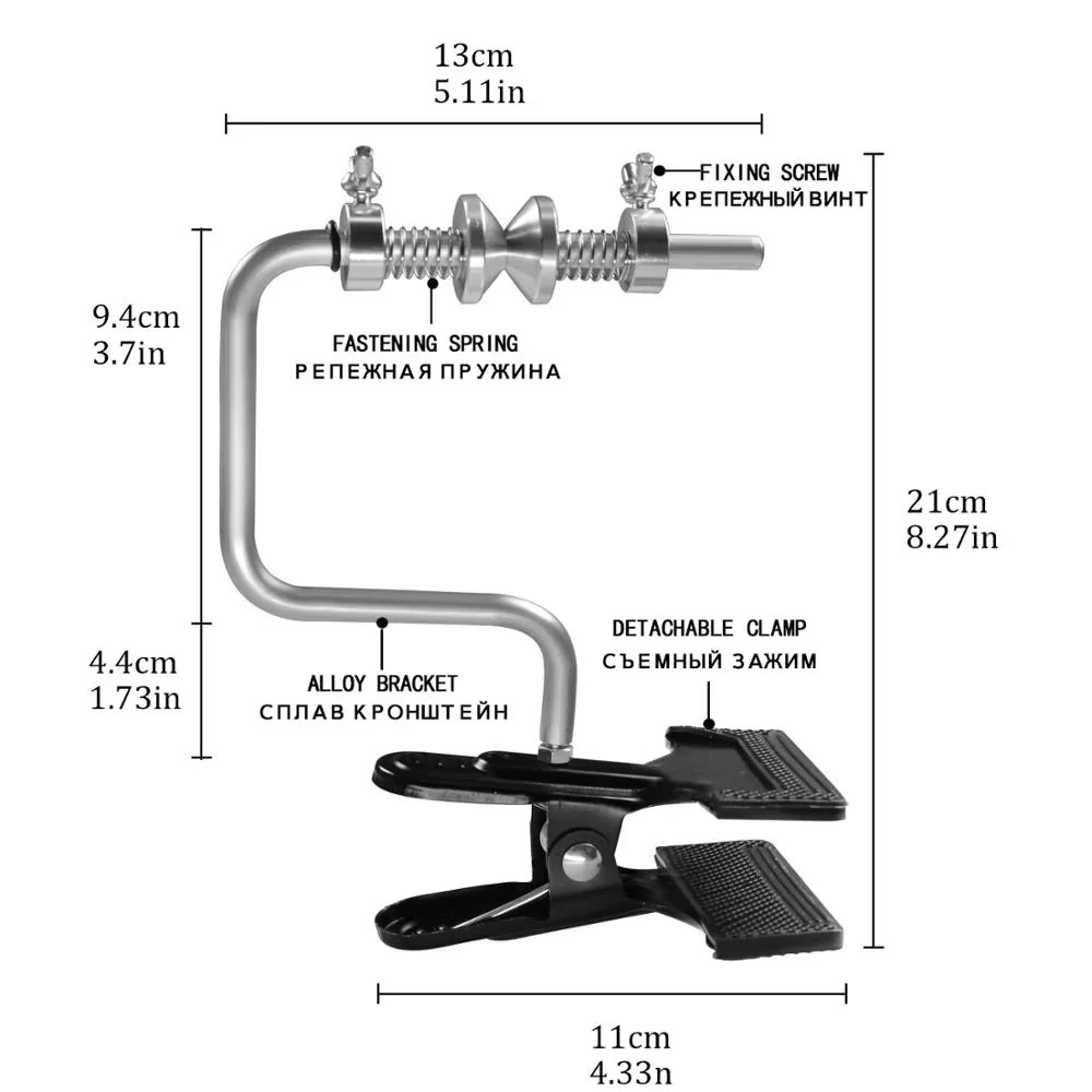 Портативная намоточная машина для лески пластиковый зажим алюминиевая