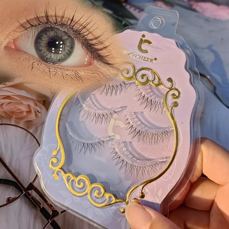 

NEW2023 Pairs Natural Eyelashes Short Fluffy Wispey Korean False Eye Lashes Extension Set Nude Eye Makekup Reusable Daily Bride