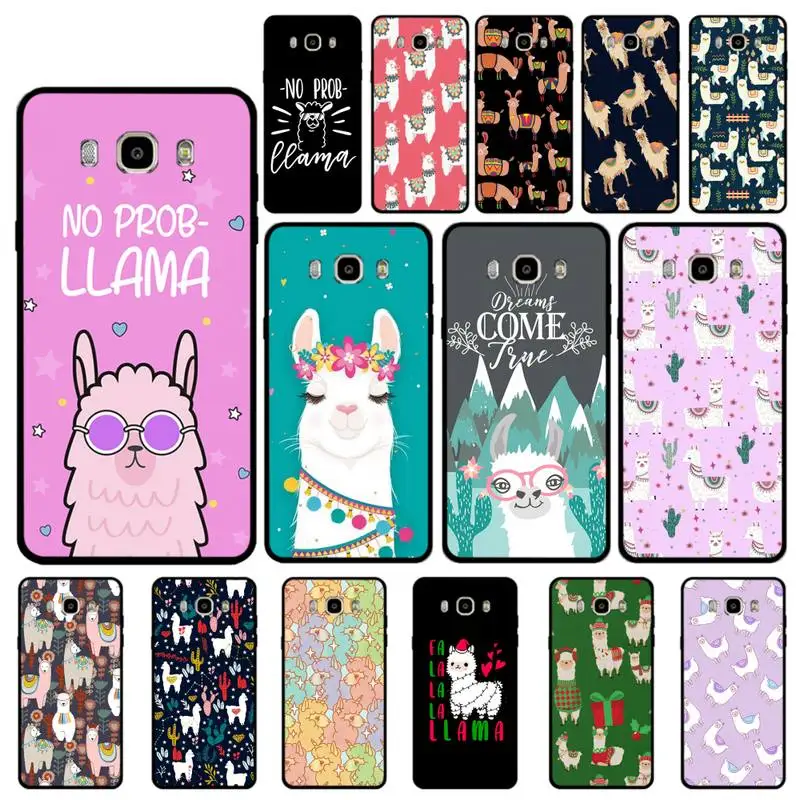 

MaiYaCa Llama Alpaca Phone Case for Samsung J 4 5 6 7 8 prime plus 2018 2017 2016 J7 core