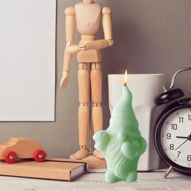 

Gnome Silicone Mold 3D Gnomes Silicone Candle Mold Cute Gnome Sculpture Casting Mold Handmade Resin Mould Aroma Wax Mold