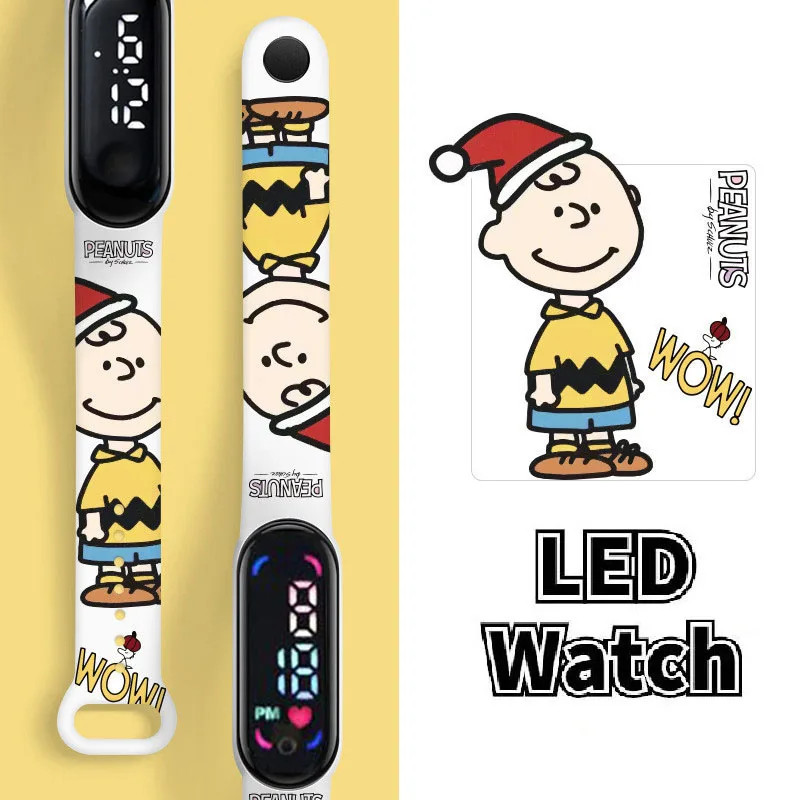 

Snoopy Children's Watch Cartoon Anime Characters Cute Dog Xiaomi LED Touch Waterproof Electronic Kids Watch Birthday Gifts
