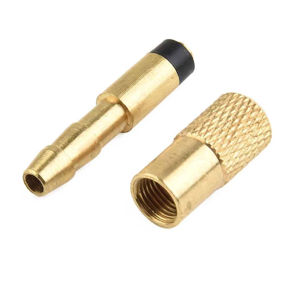 

1x Auto Inflation Valve Port 6mm Hose Brass Car Truck Airline Tyre Inflator Valve Connector Clip Air Mouth Car Accessories