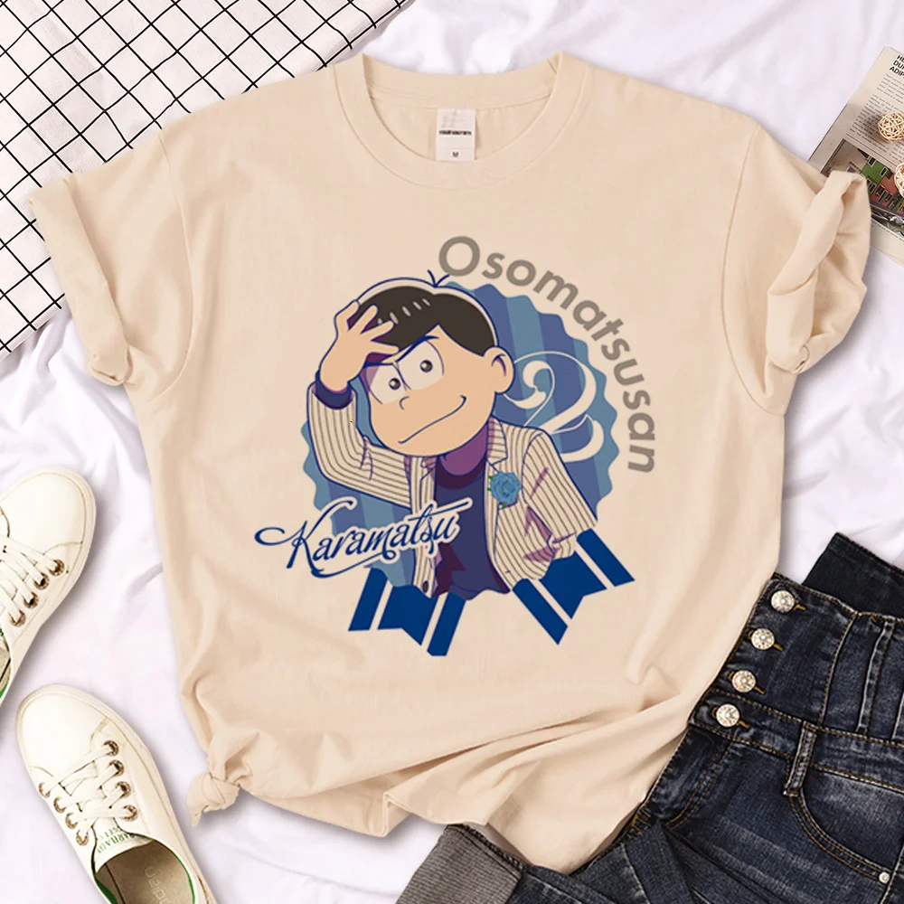 

Osomatsu женская футболка, Японская уличная одежда для девушек
