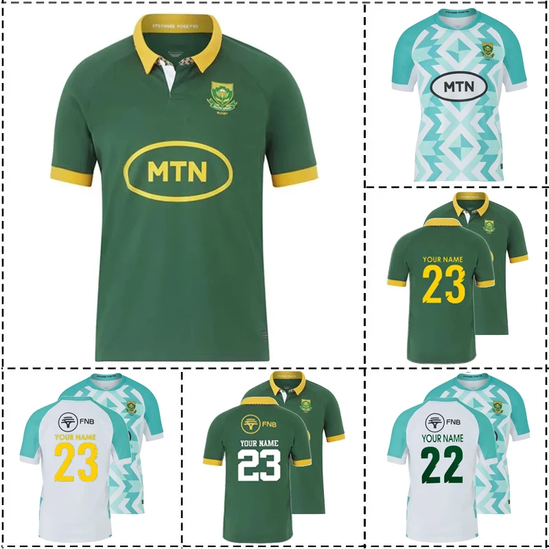 

2023 южноафриканские Поло для дома/отдыха/шорты, регби Джерси, мужская рубашка, размер: S-5XL (печать имени на заказ), высокое качество