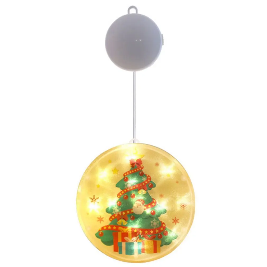 LED Sucker String Light Christmas Decorations for Home Hanging Garland Tree Ornaments Noel Navidad 2022 New Year Gift | Дом и сад