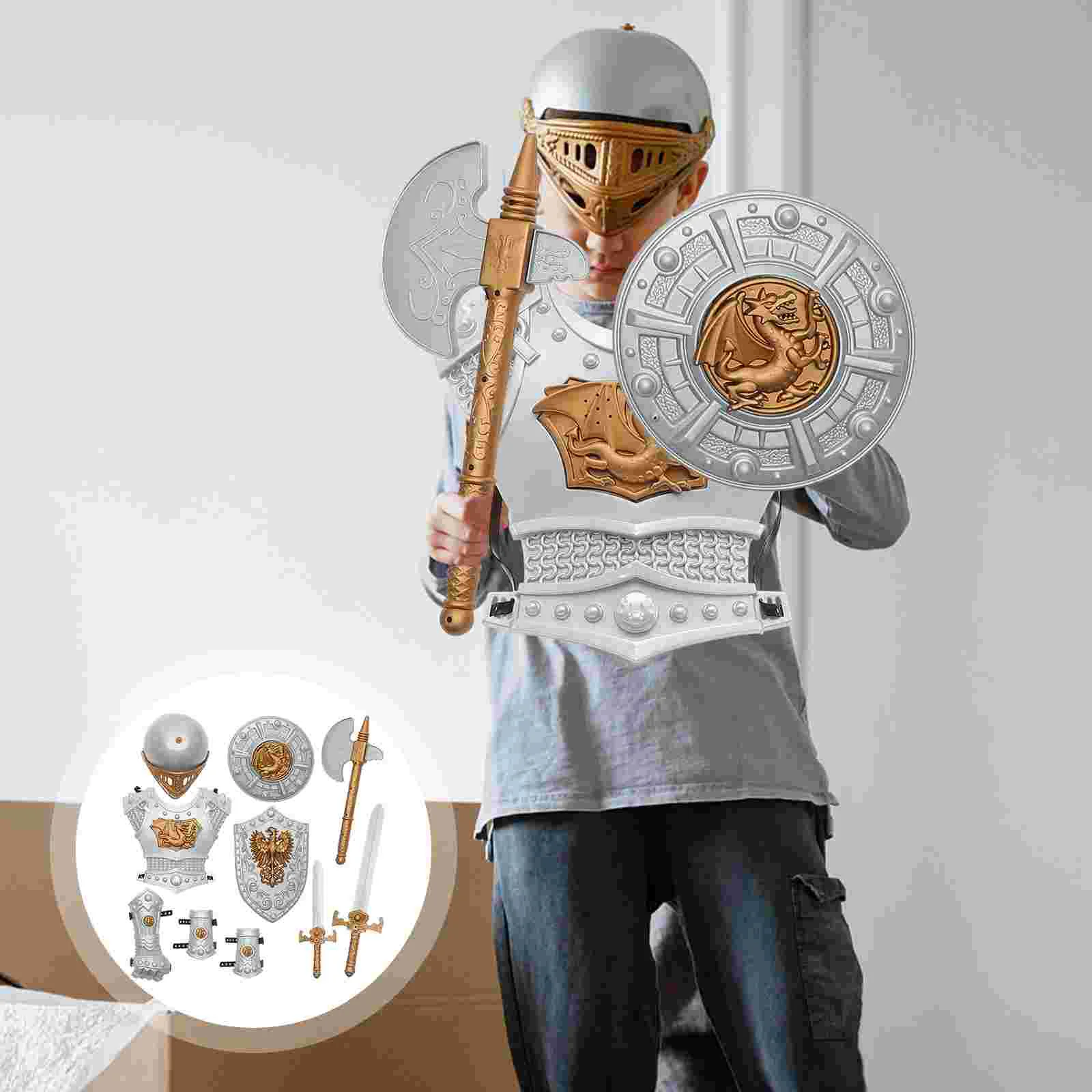 Рыцарский костюм комплект костюмов мечи для одежды водителя оружие пластиковый