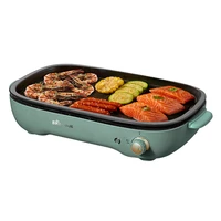 barbecue oven household skewers machine smoke free small barbecue plate electric baking pan multi functional fish roasting