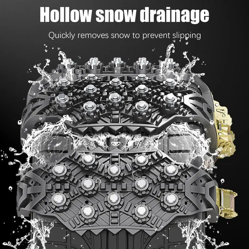 Łańcuchy do opon ciężarówek Łańcuch śniegowy samochodowych Narzędzie wielokrotnego użytku Błoto Icy samochodowe naziemne Śnieg