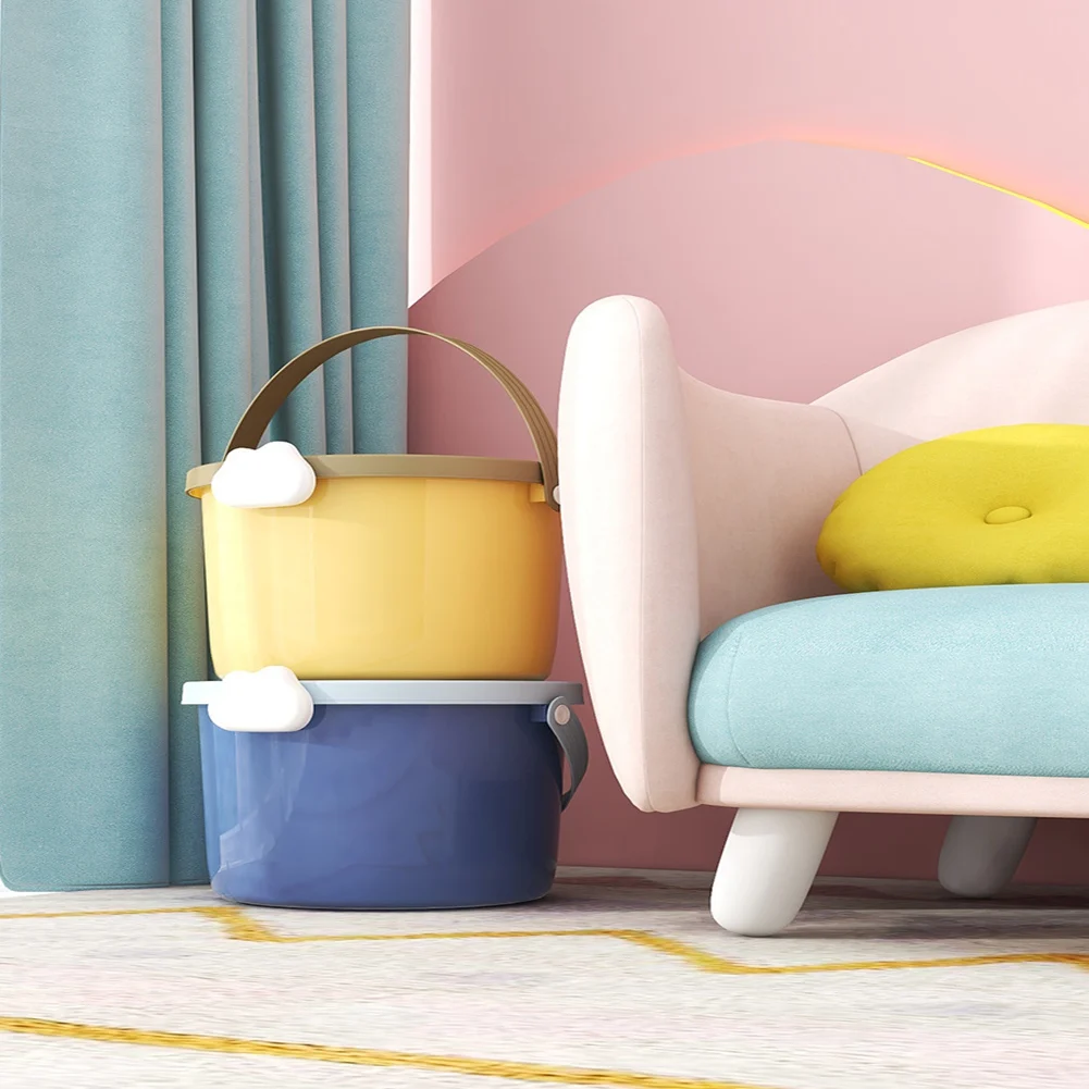 Ручное ведро для детских игрушек строительный блок упаковочная бочка круглая