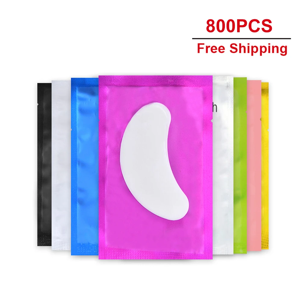 800Pairs Eye Patches Eyelash Extension Under Eye Pads Makeup Hydrogel Gel Eyelash Patches Tip Stickers Pads Tools Wholesale