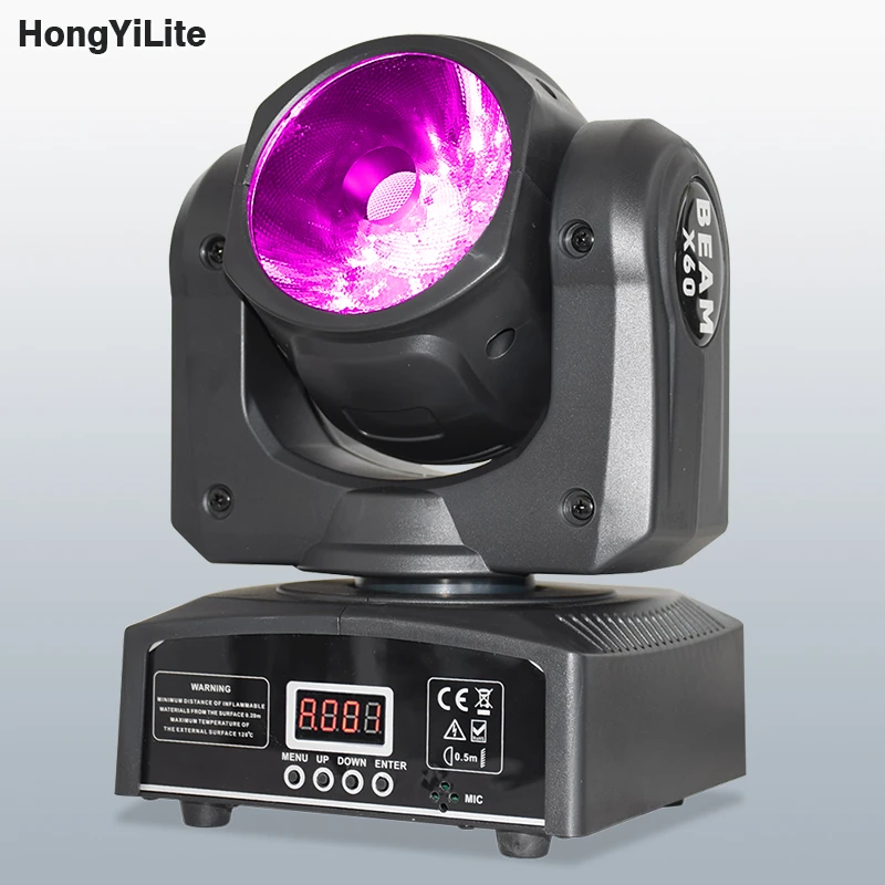 Lyre Beam Moving Head LED 60W Spotlight High Quality Mobile Lamp RGBW 4In1 For Dmx Stage Lighting Disco Dj Light