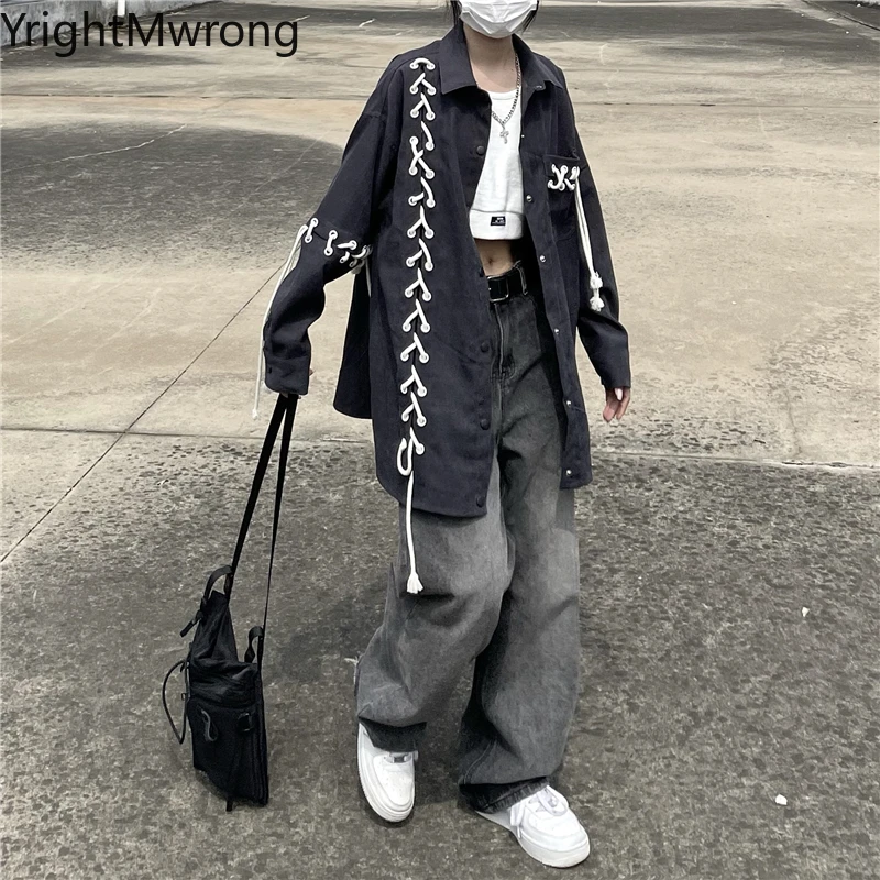 Рубашка с длинным рукавом и воротником-стойкой на завязках |