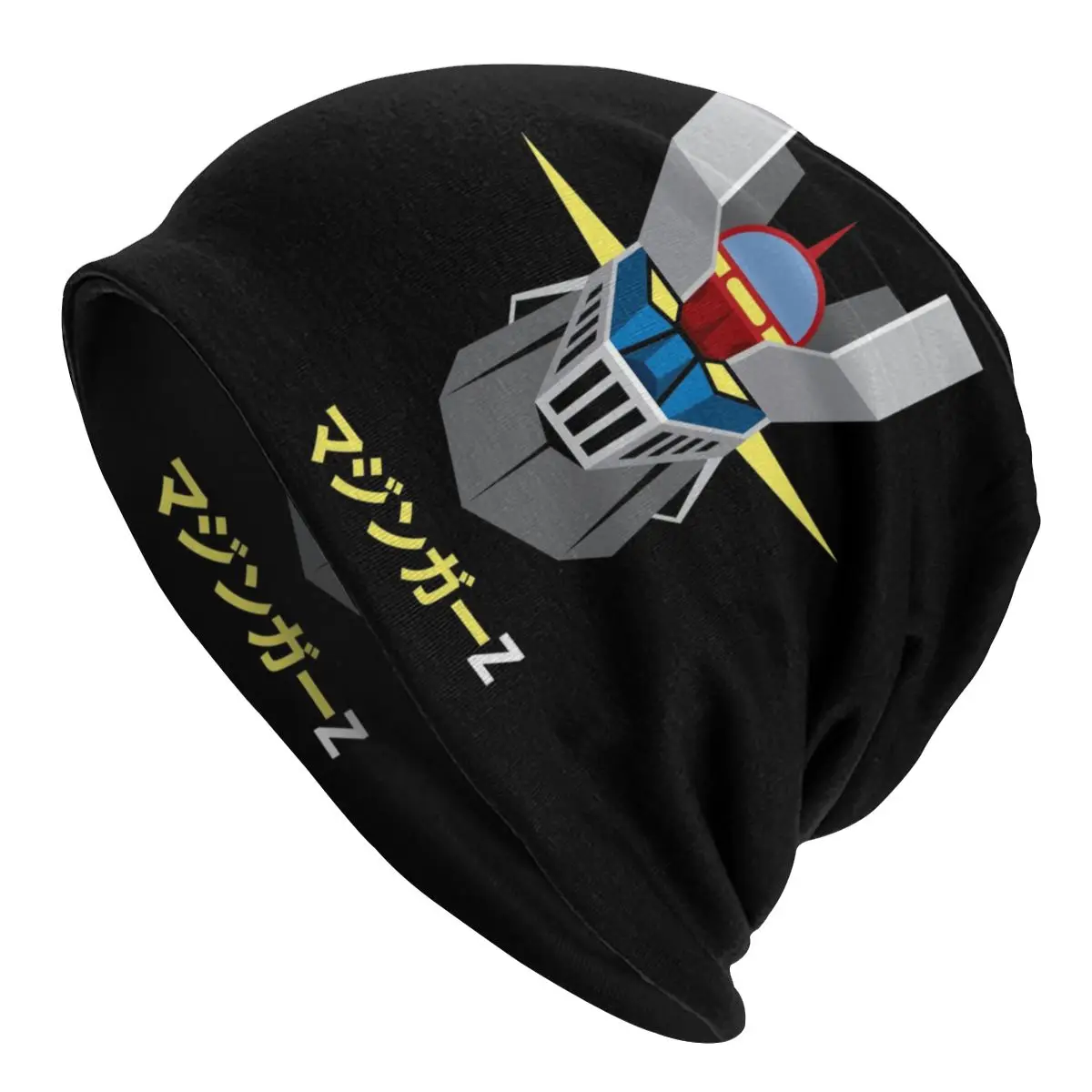 

Mazinger Z Bonnet Cap Homme Street Knitting Hat For Women Men Warm Winter Anime UFO Robot Skullies Beanies Caps