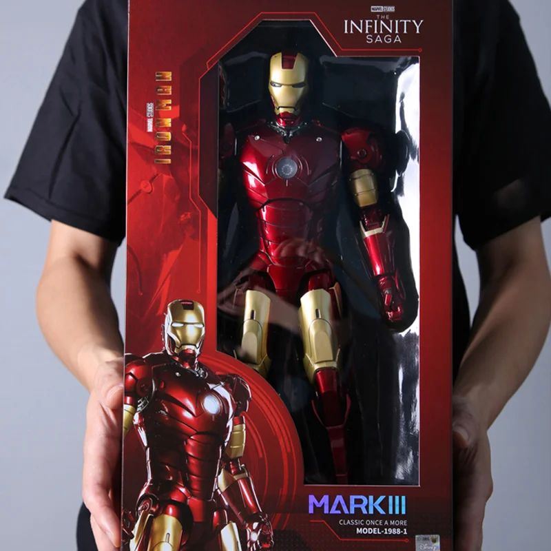 Iron Zd Man-Figura De AccióN Tony Stark Modelo 36cm Mk3 Original Legends IluminacióN Led ColeccióN Conmemorativa 1/5