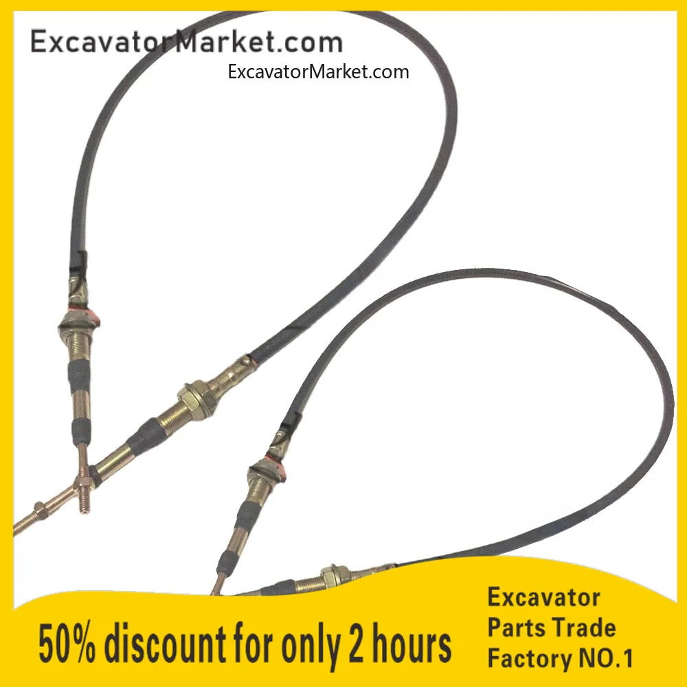 Кабель акселератора для экскаватора 6 мм/8 мм Вилочная головка аксессуары Komatsu PC30