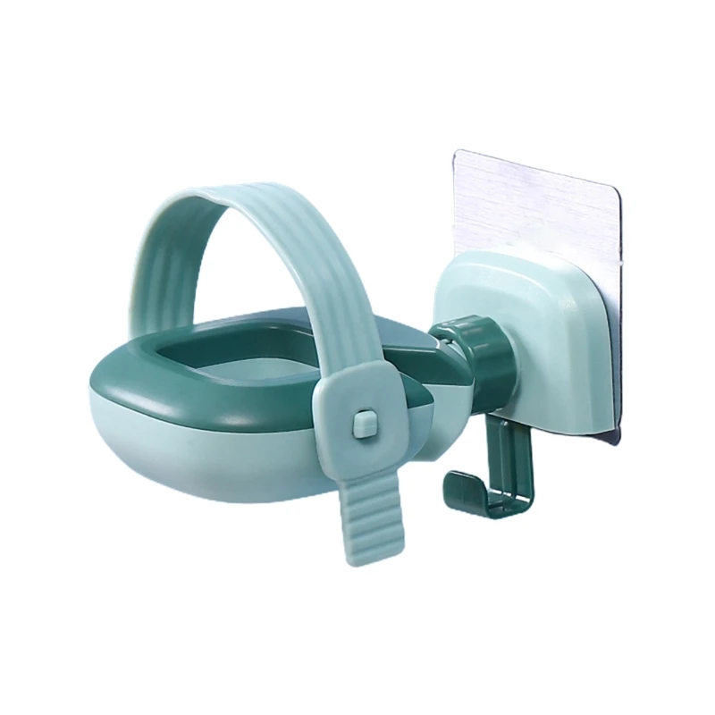 

N0HB Hands-free Hair Dryer Rack Rotatable Hair Blower Holder Wall Mounted Hair Tool Organizer for Home Hotel Punch-free