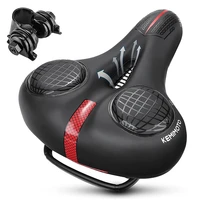 comfortable bike seat anti shock waterproof bike saddle oversized padded gel memory foam wide bike seat cushion
